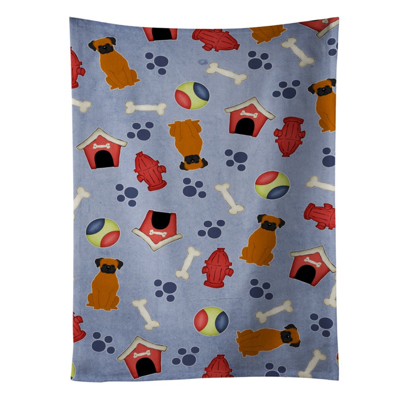 Caroline's Treasures ""Caroline's Treasures BB2728KTWL Dog House Collection Fawn Boxer Kitchen Towel  25"""" x 15""""  Multicolor""
