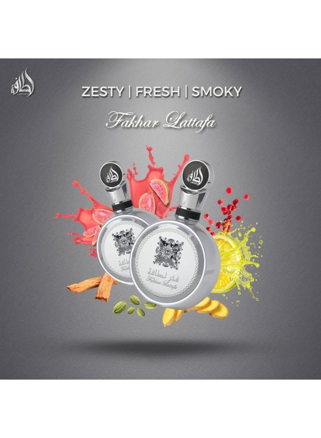 Lattafa Latifa Pride Platinum Eau de Parfum 100ml - Image 4