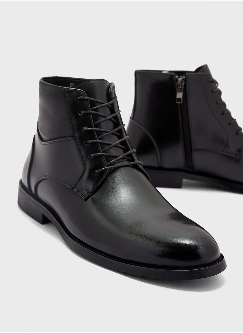 Robert Wood Ankle Lace Up Formal Boots  - Image 4