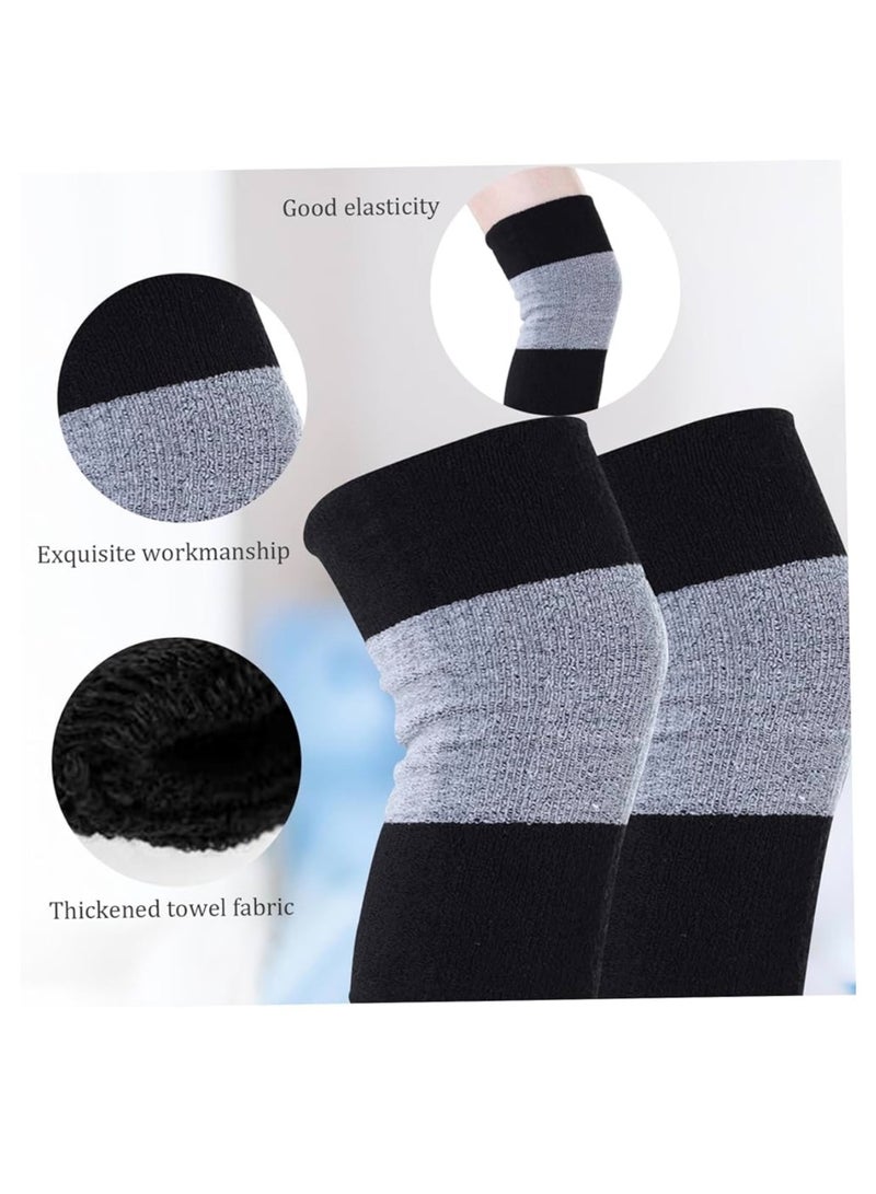 XUN Winter Soft Thermal Knee Braces Leg Warmers Cozy Warm Skiing Cycling Camping Runing Arthritis Tendonitis Knee Pads Leg Sleeves Support Protector for Men Women - Image 3
