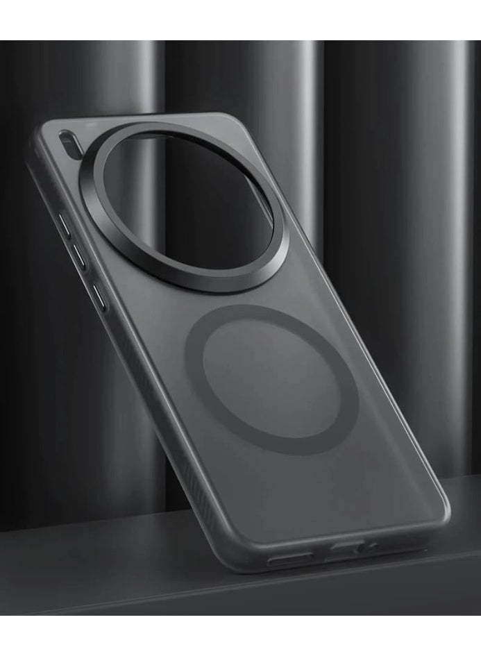 general Magnetic Case Compatible with Vivo X300 Pro, Matte Frosted Magnetic Wireless Translucent Anti-Fingerprint Shockproof Armor Cover - Image 2