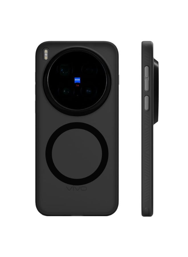 general Magnetic Case Compatible with Vivo X300 Pro, Matte Frosted Magnetic Wireless Translucent Anti-Fingerprint Shockproof Armor Cover - Image 1