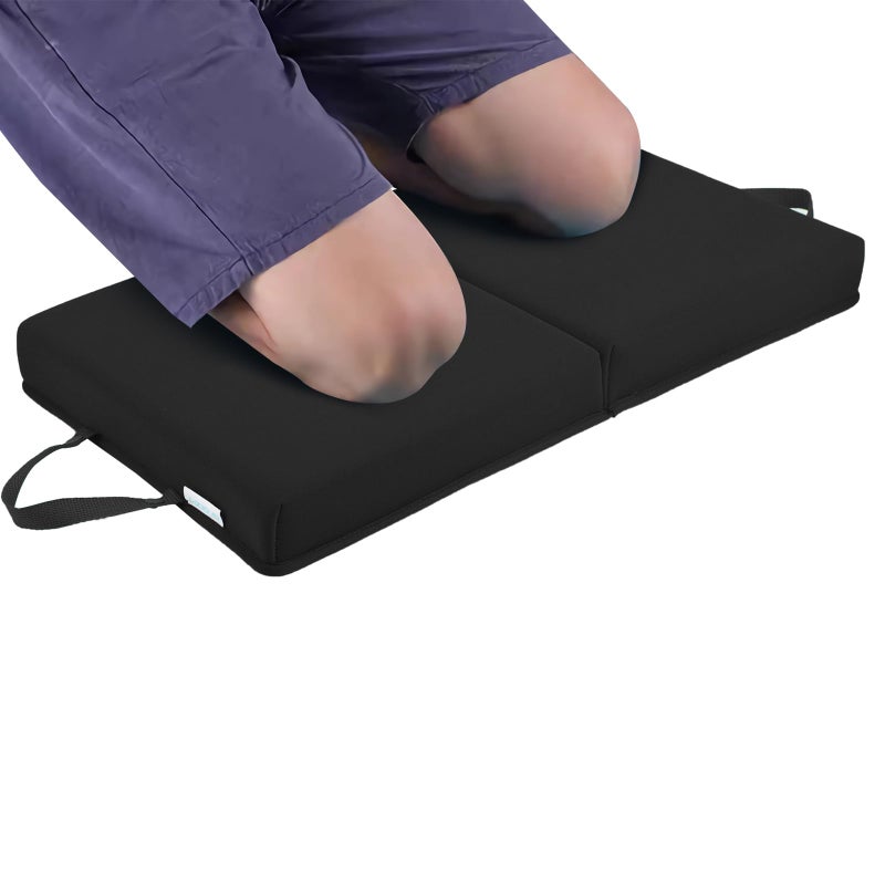 OFiSEXPT Garden Kneeling Pad Memory Foam Knee Cushions for Gardening Extra Thick Knee Pad Water Resistant Prayer Pillow for Work Yoga Physical TherapyBlack - Image 2