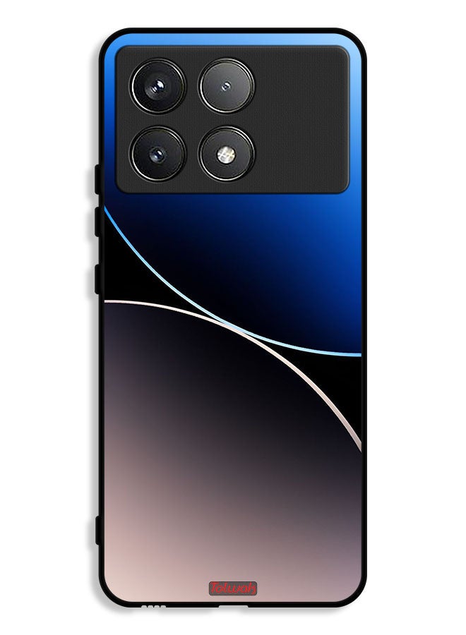 Tolwak غطاء حماية Xiaomi Poco X6 Pro 5G بنمط خطوط منحنية - Image 1