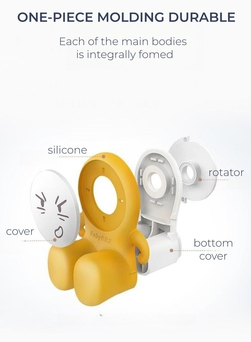 BABYBBZ Door Pinch Guard, Durable Silicone Baby Door Stopper, Safety Finger Pinch Guard Prevents Finger Pinch Injuries - Image 3