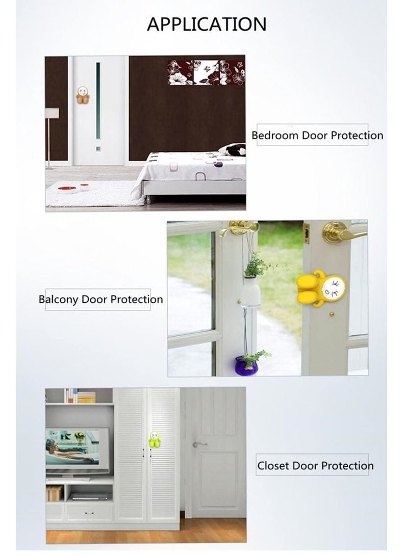 BABYBBZ Door Pinch Guard, Durable Silicone Baby Door Stopper, Safety Finger Pinch Guard Prevents Finger Pinch Injuries - Image 5