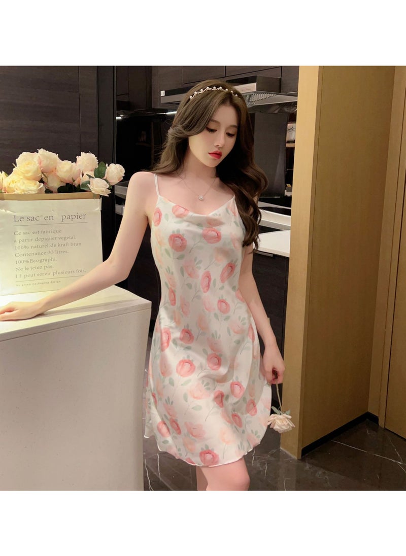 KUYING - New Set Of Ice Silk Pajamas - Image 1