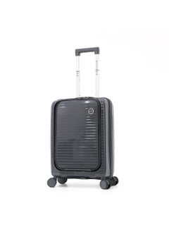 GIORDANO Unbreakable Hardshell PP Luggage Trolley Bag 20 inch Cabin Size With Double Spinner Wheels,Grey  - Image 1