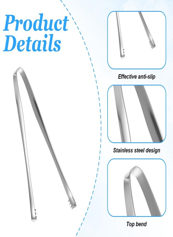 Shimmeroo 3PCS Egg Chalaza Removal Tool,Stainless Steel Tongs,Toothed Design Eggshell Fragment Membrane Remover Tong,Multipurpose Kitchen Tool for Cooking Food Cake Bakers Pastry Chefs,3 Colors - Image 3