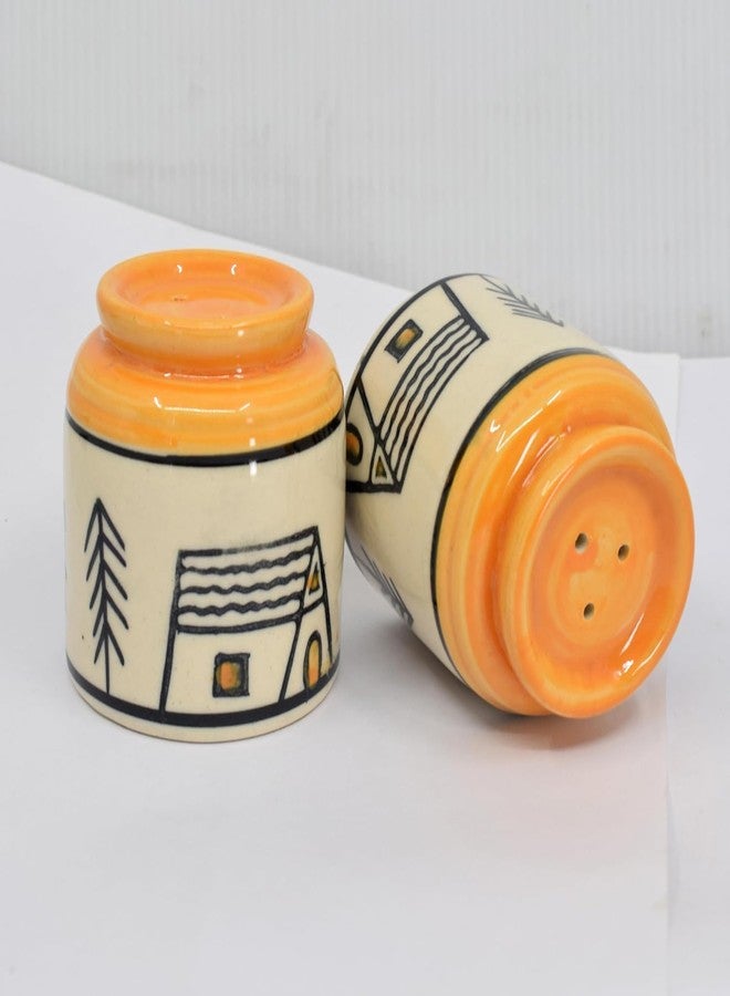 Vynora Rustic Cabin & Pine Tree Ceramic Salt and Pepper Shaker Set-60ML - Image 2