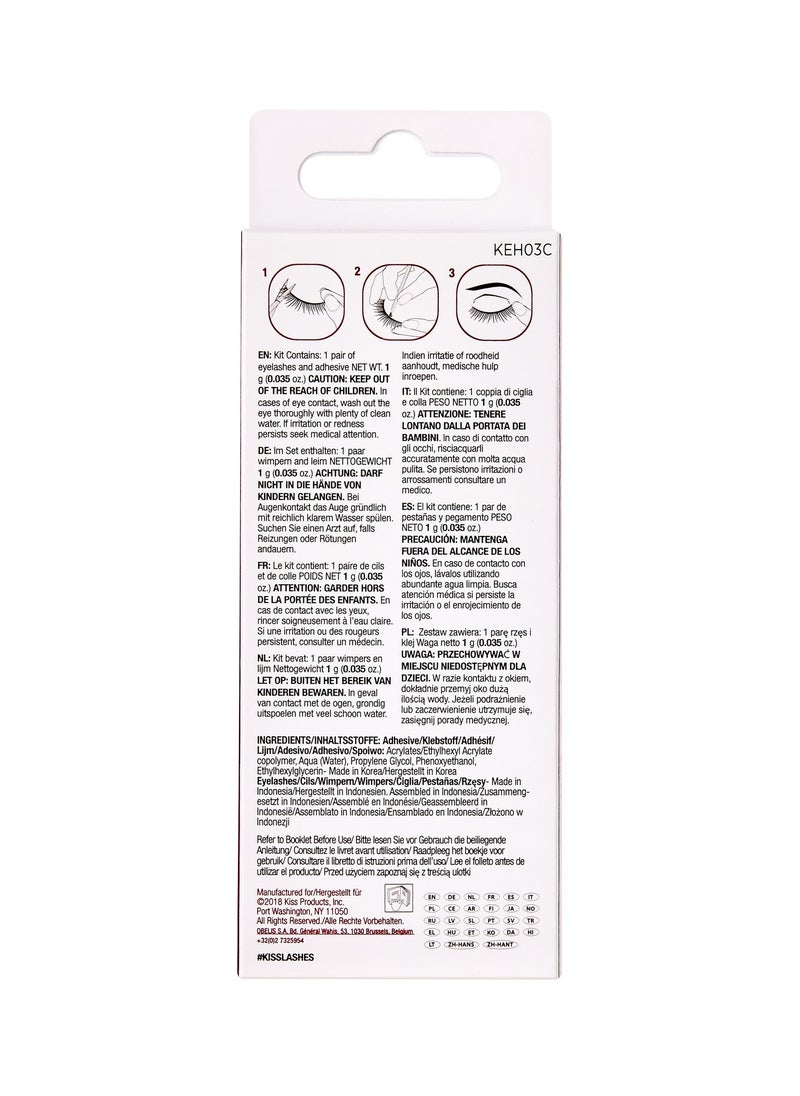 KISS - Natural Lashes Stunning KEH03C - Image 1