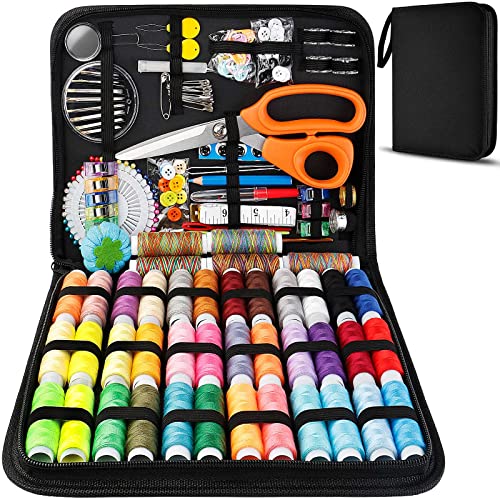 Marcoon Large Sewing Kit, 200 Premium Sewing Supplies, 41 XL Thread Spools, Suitable for Traveller, Adults, Kids, Beginner, Emergency, DIY and Home - Image 1