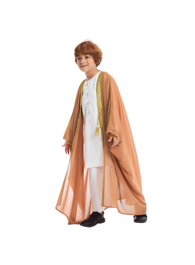 ثوب شاب الشرق الأوسط أبيض 120cm - Image 4