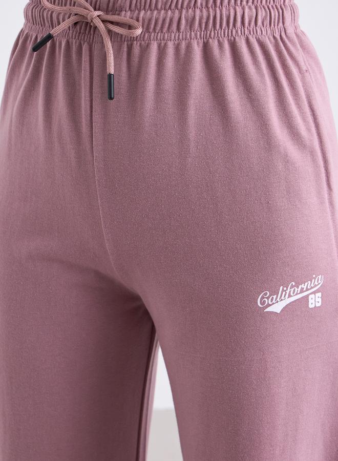 Styli Women Pink Wide Leg Joggers - Image 4