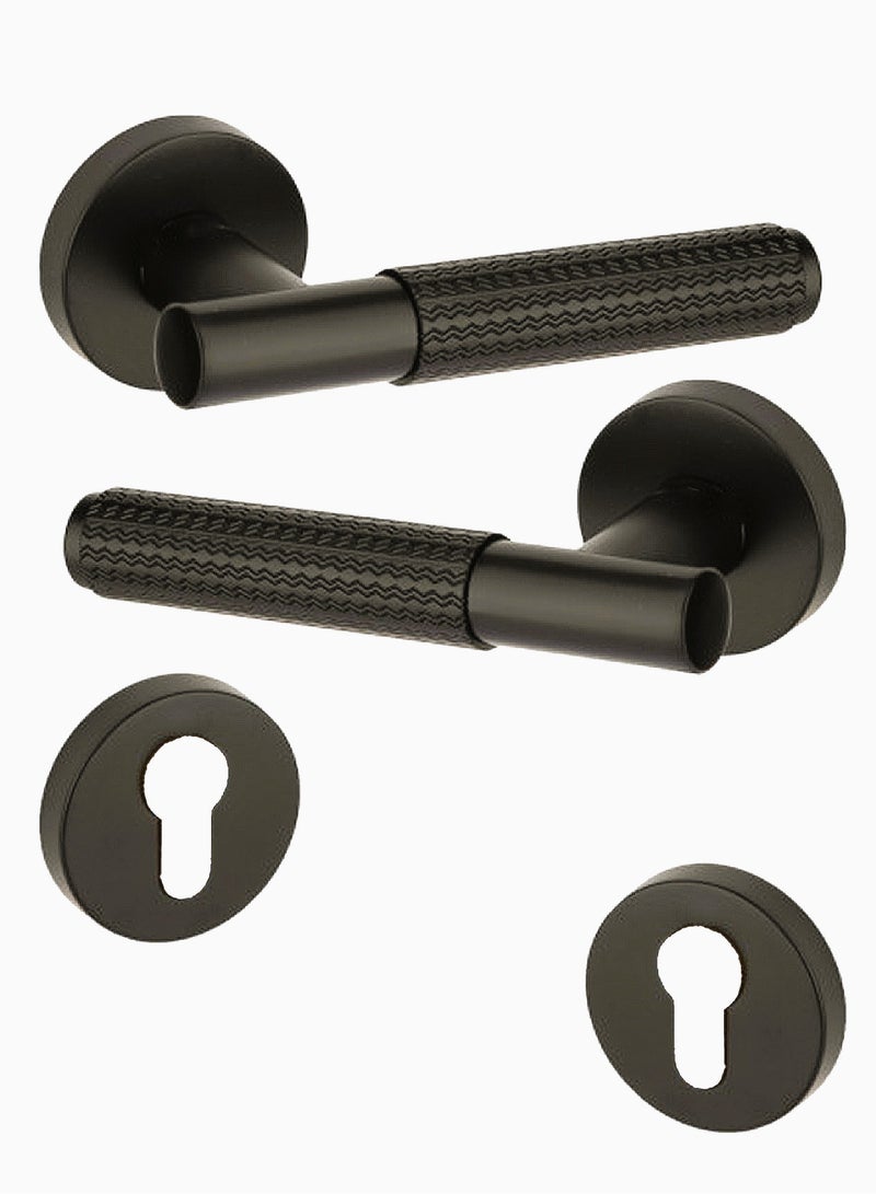 Heavy Door Handle Black