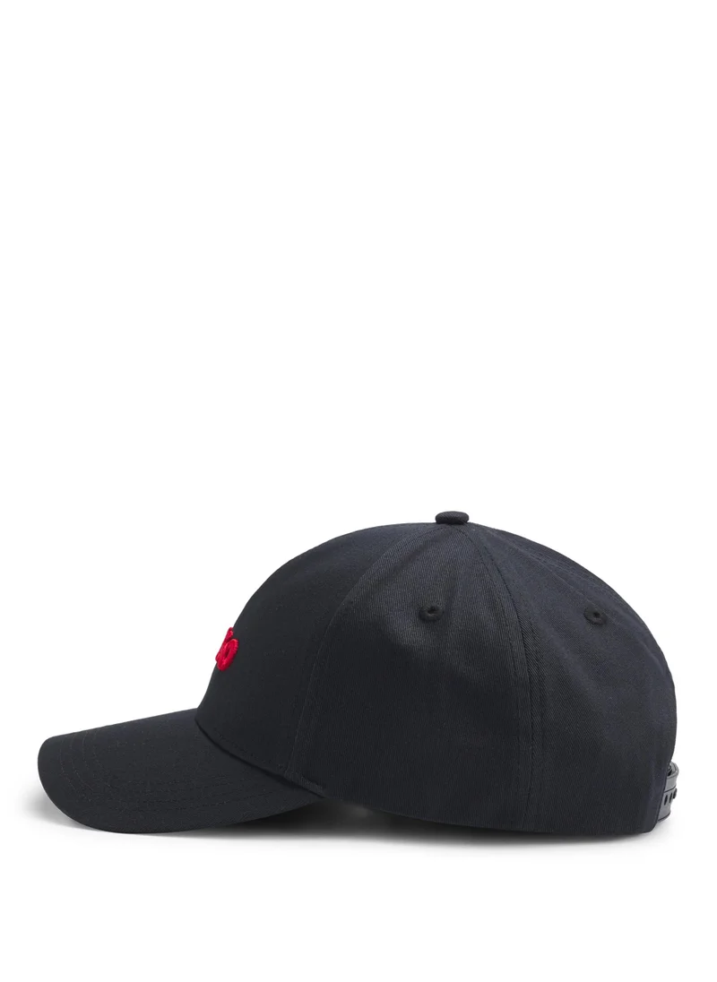 هوجو Cotton-twill cap with logo on front and visor