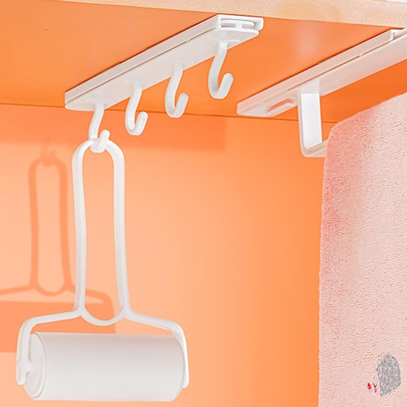 Retractable Sliding Wall Mounted Hooks For Kitchen Bathroom Office And Outdoor - Image 4