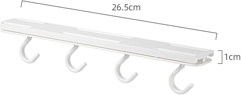 Retractable Sliding Wall Mounted Hooks For Kitchen Bathroom Office And Outdoor - Image 3