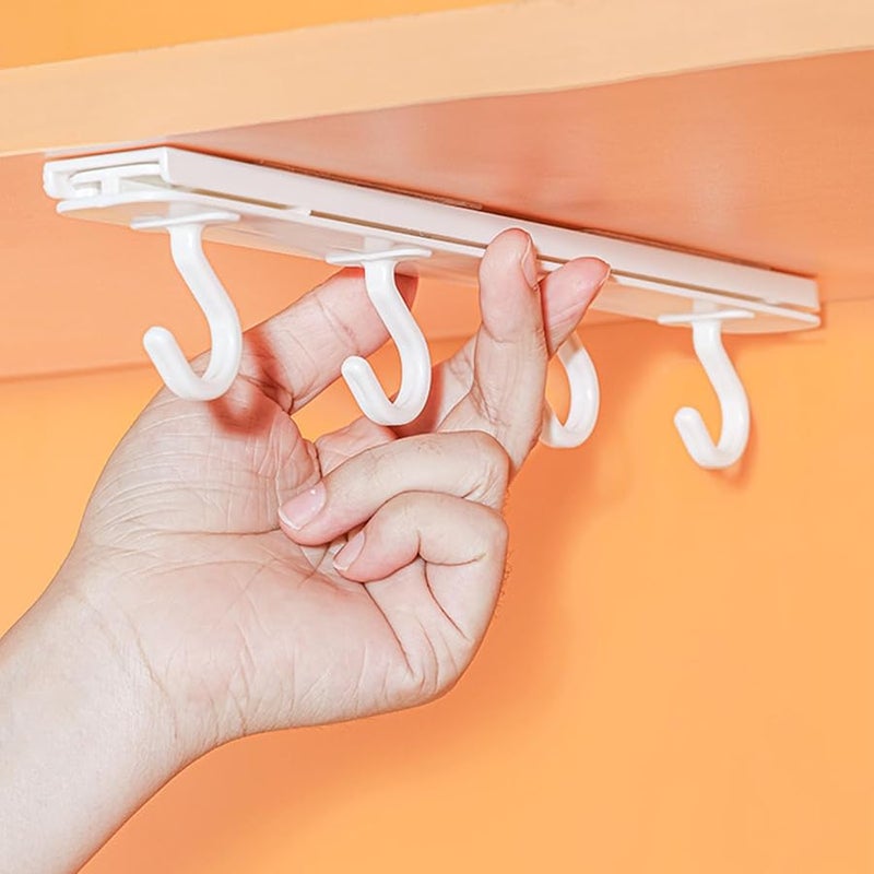 Retractable Sliding Wall Mounted Hooks For Kitchen Bathroom Office And Outdoor - Image 5