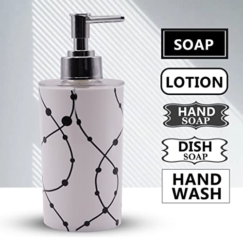 Shenron White Liquid Soap Dispenser for Wash Basin & Bathroom, Empty Refillable Handwash Bottle with Pump, Chrome Finish on Top, Unbreakable Plastic Body for Household use - Image 5