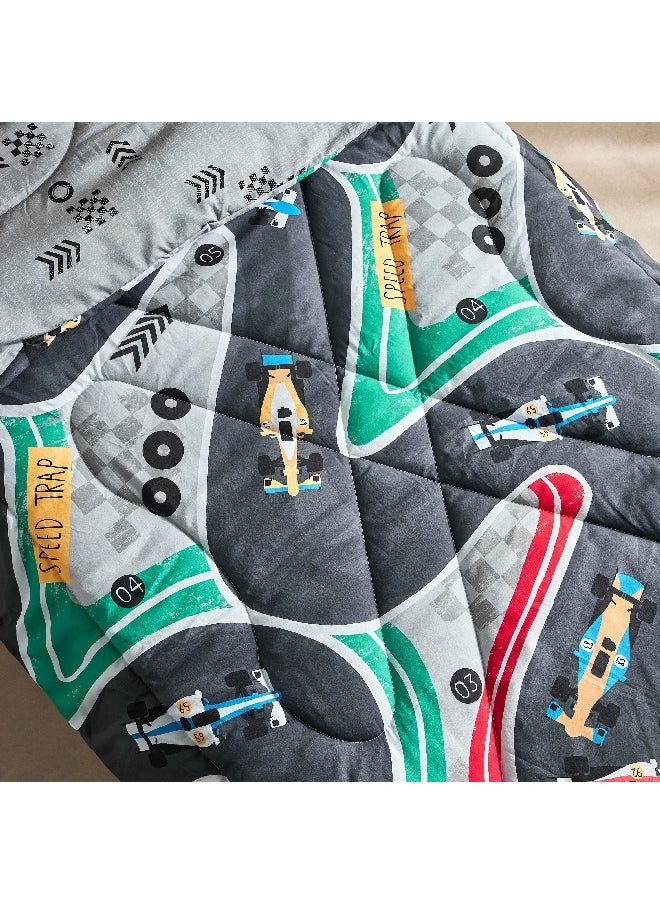 Home Box Tom 2-Piece Gearhead Cars Single Microfibre Comforter Set 220 x 135 cm  - Image 2