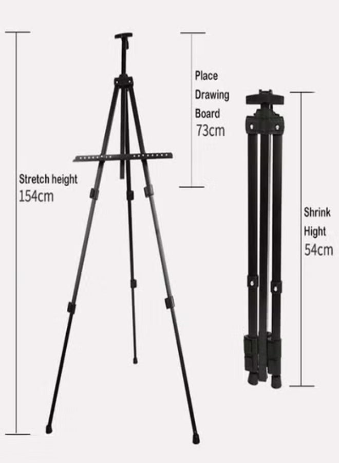 KLNAMAEAAN Multifunctional Hand Cranked Display Stand for Art Students Adjustable Height with Portable Bag for Floor and Table Top Drawing and Displaying - Image 2
