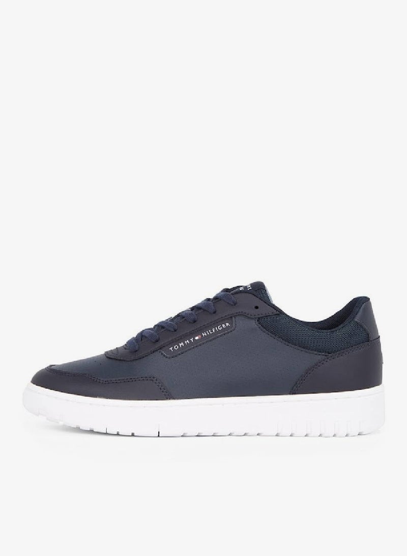 TOMMY HILFIGER Basketball Core Leather Sneakers - Image 5