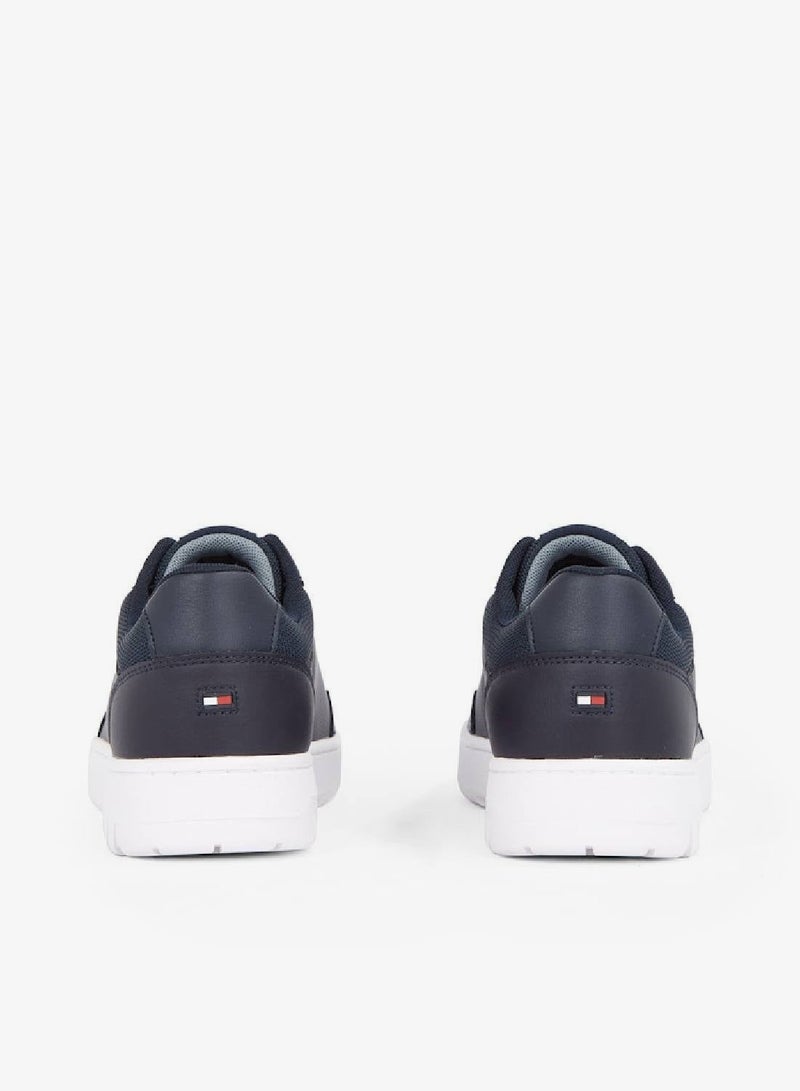 TOMMY HILFIGER Basketball Core Leather Sneakers - Image 3
