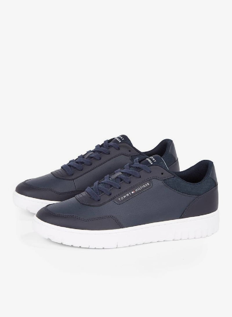 TOMMY HILFIGER Basketball Core Leather Sneakers - Image 2