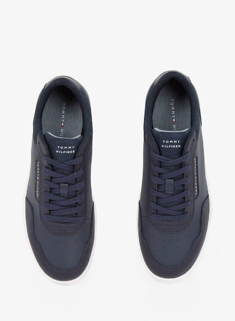 TOMMY HILFIGER Basketball Core Leather Sneakers - Image 4