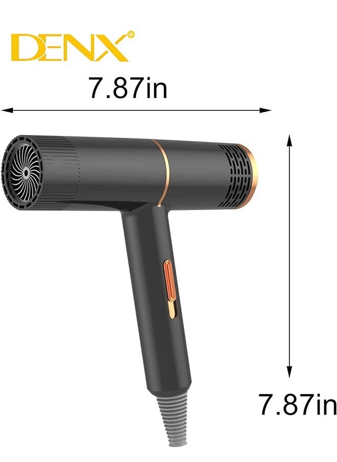 Denx - Low Noise Quick Dry Hair Dryer Blow Dryer Hot and Cold Wind Professional Hair Care Salon Hair Stylist Tool - Image 1