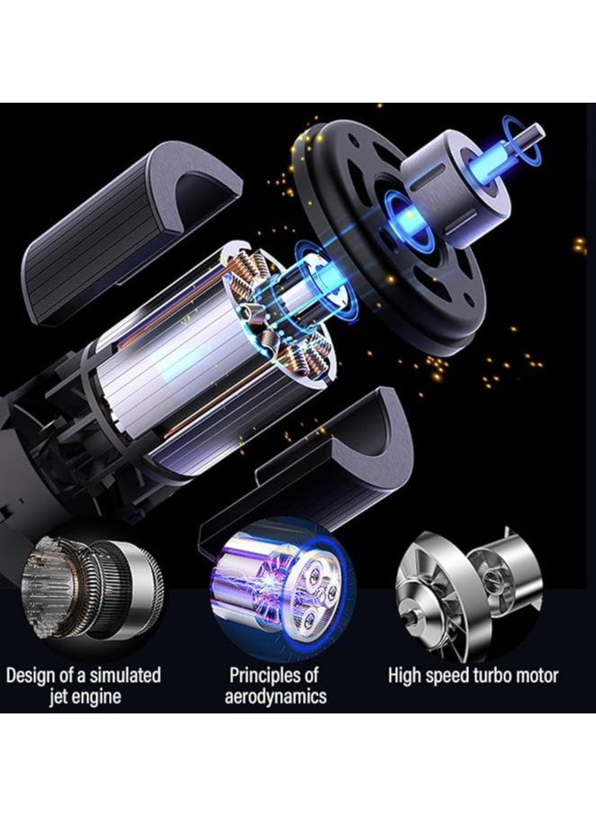 Denx - Low Noise Quick Dry Hair Dryer Blow Dryer Hot and Cold Wind Professional Hair Care Salon Hair Stylist Tool - Image 1