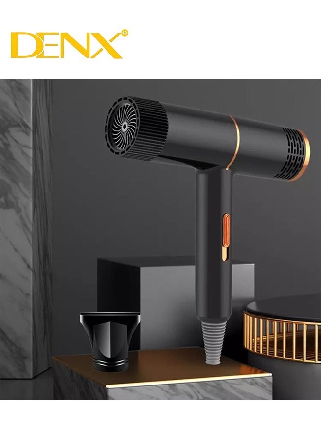 Denx - Low Noise Quick Dry Hair Dryer Blow Dryer Hot and Cold Wind Professional Hair Care Salon Hair Stylist Tool - Image 1