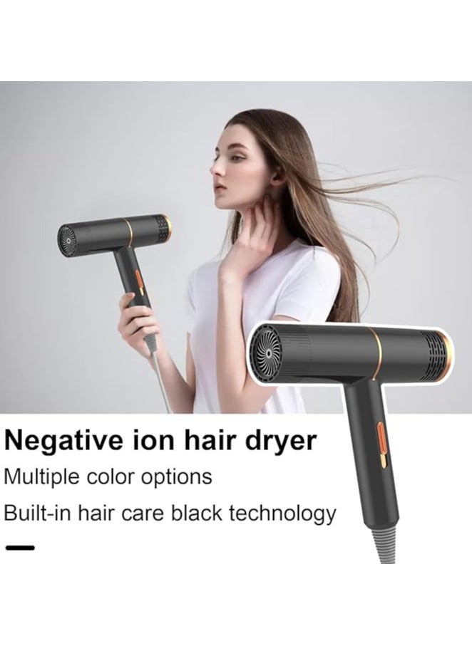 Denx - Low Noise Quick Dry Hair Dryer Blow Dryer Hot and Cold Wind Professional Hair Care Salon Hair Stylist Tool - Image 1