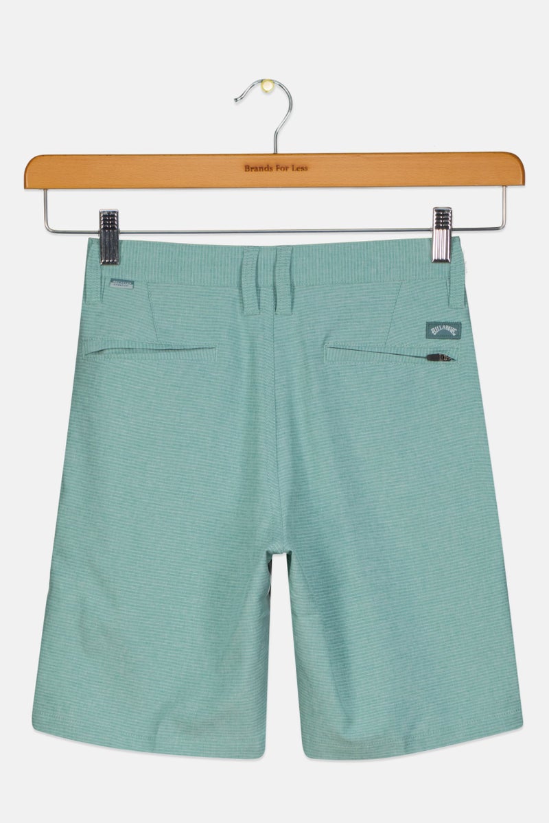 Billabong Toddlers Boy Micro Stripe Walking Shorts, Green - Image 2