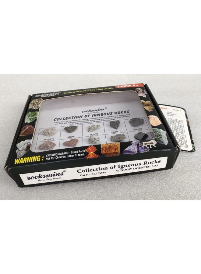 ROCKSMINS IR15WM Collection Set of 15 Igneous Rocks for School Education Rocks Samples Activity Geology Volcanic Rock Memory Great Educational STEM Toys for Kids with Free Activity Card - Image 4