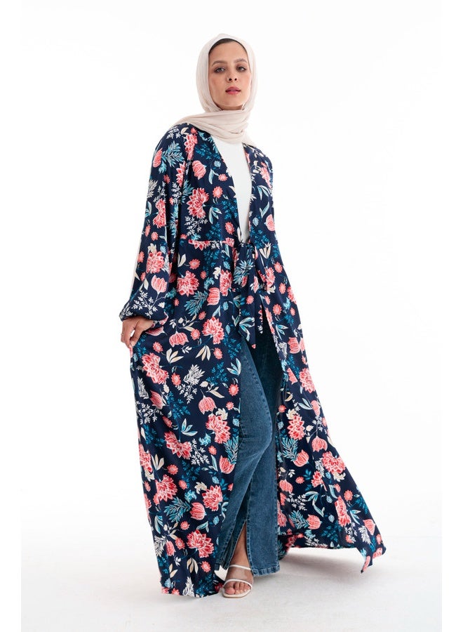 Dresscode Floral Printed Satin Dress - Image 5