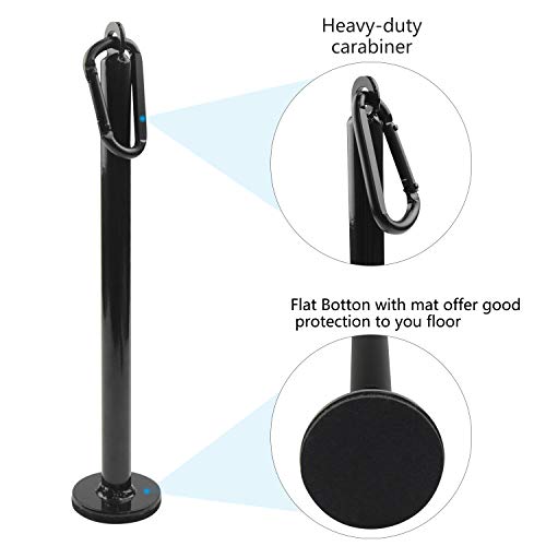 LFJ Weight Loading Pin with Carabiner fit 1 inch and 2 inch Olympic Weight Plate for Cable Pulley System LAT Pulldown (Standard Plates Loading Pin) - Image 3