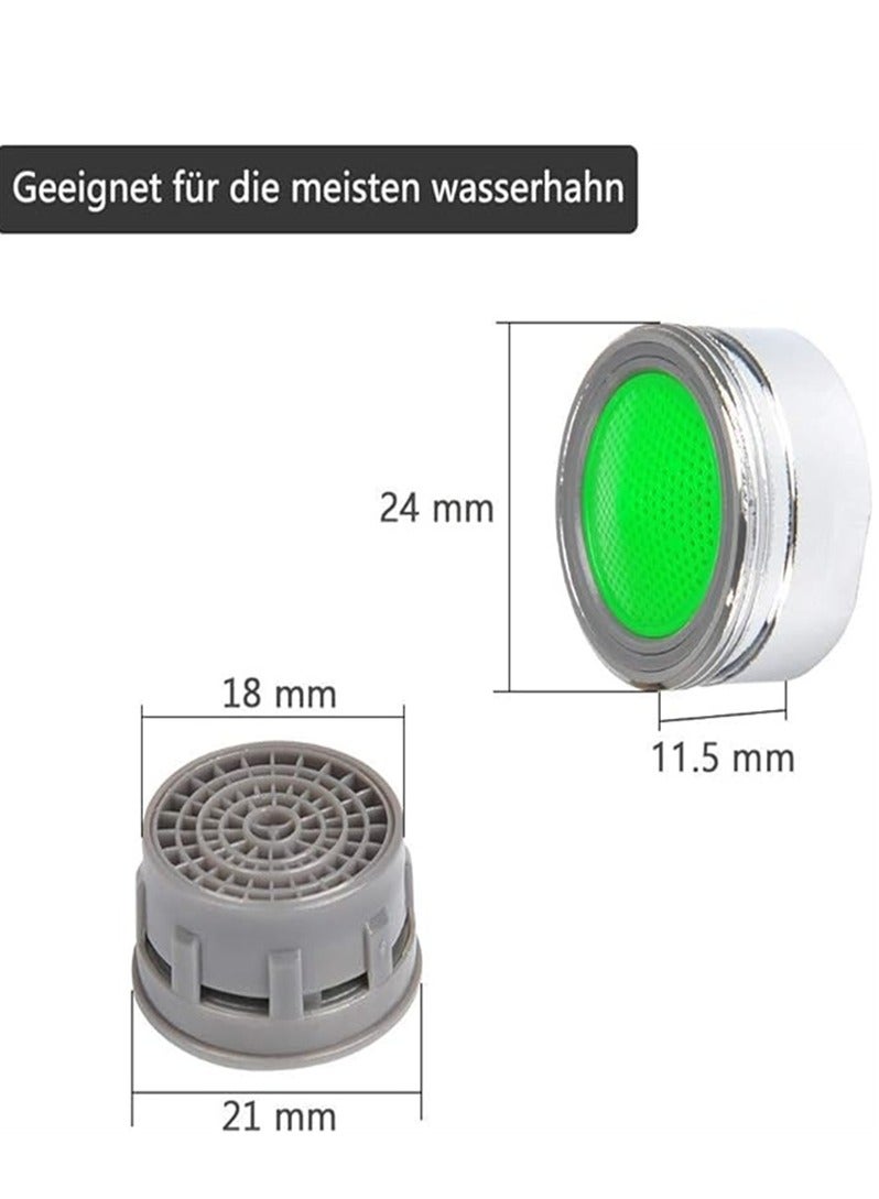 Pack of 10 M24 Mixer Tap Aerator Nozzles with ABS Filter, Includes Mixer Nozzle Key - Image 5