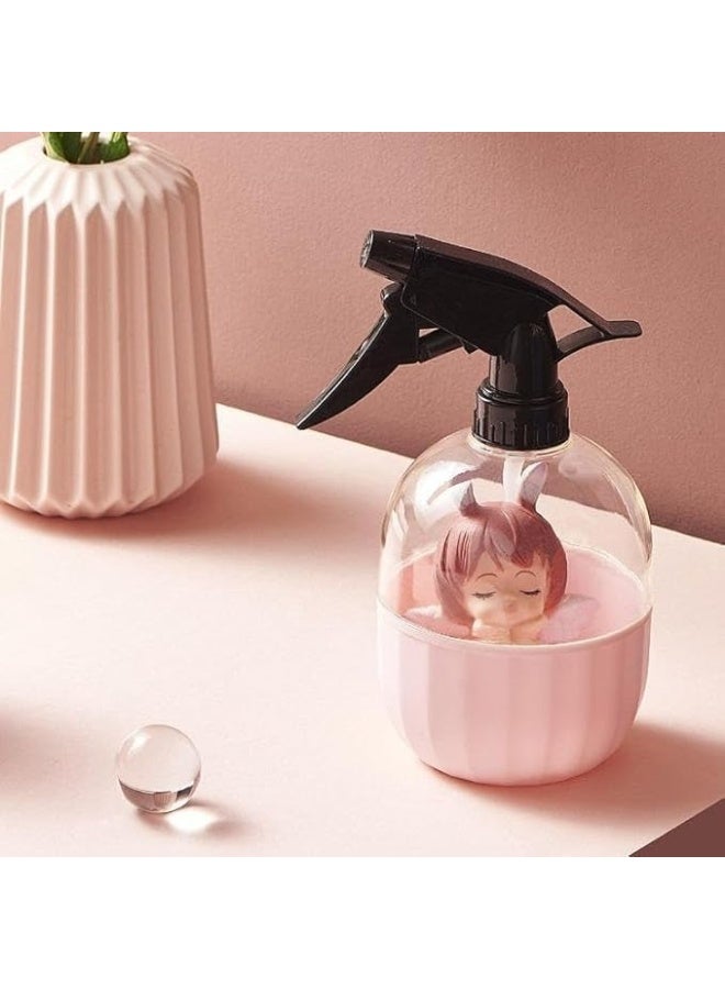 Misting Spray Bottle, 500ml Empty Water Hair Mist Spray Bottle Refillable Trigger Sprayer Plastic Sprays Bottles for Hair Styling Travel Plants - Image 2
