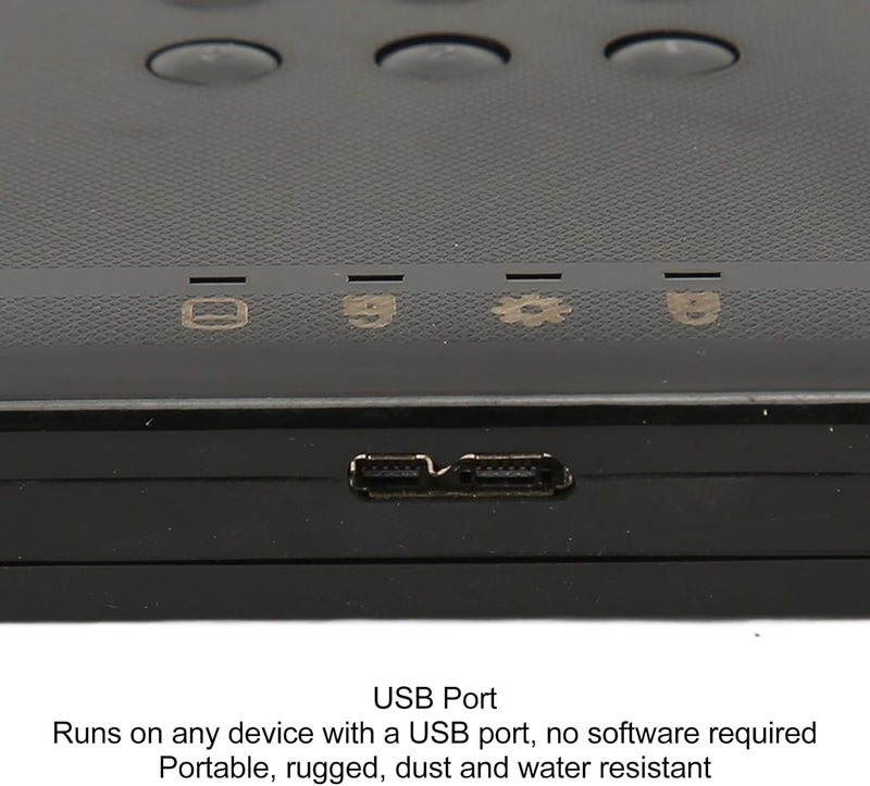 كلاراكو علبة محرك أقراص صلبة خارجية محمولة مشفرة بمنفذ USB 3.0 مقاس 2.5 بوصة مع إمكانية الوصول بكلمة مرور - Image 4