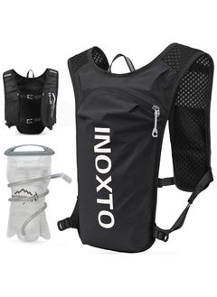 INOXTO INOXTO Running Hydration Vest Backpack, Lightweight Insulated Pack with 1.5L Water Bladder Bag Daypack for Hiking Trail Running Cycling Race Marathon for Women Men  - Image 1