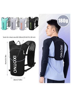 INOXTO INOXTO Running Hydration Vest Backpack, Lightweight Insulated Pack with 1.5L Water Bladder Bag Daypack for Hiking Trail Running Cycling Race Marathon for Women Men  - Image 4