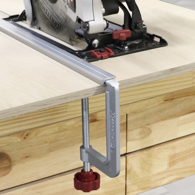 Milescraft 4021 Track Clamps â€“ Track Saw and T-Track Hold Down Clamps (2 pack), Grey - Image 5