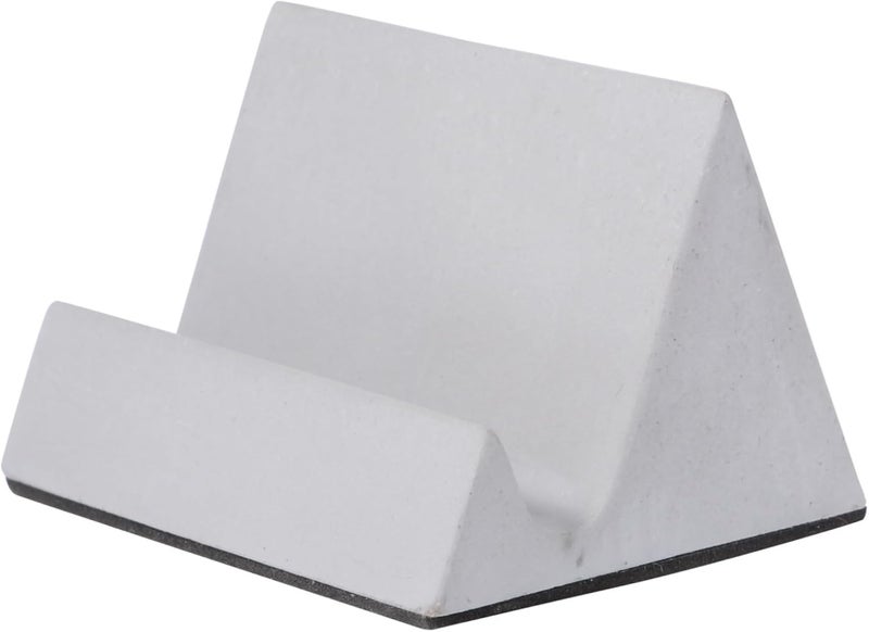 Concrete Mobile Phone Holder and Tablet Base, Desktop Phone Stand with Stable Support, Grey Cement Material for Office and Home Use - Image 1