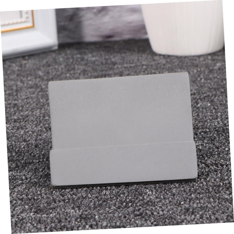 Concrete Mobile Phone Holder and Tablet Base, Desktop Phone Stand with Stable Support, Grey Cement Material for Office and Home Use - Image 4