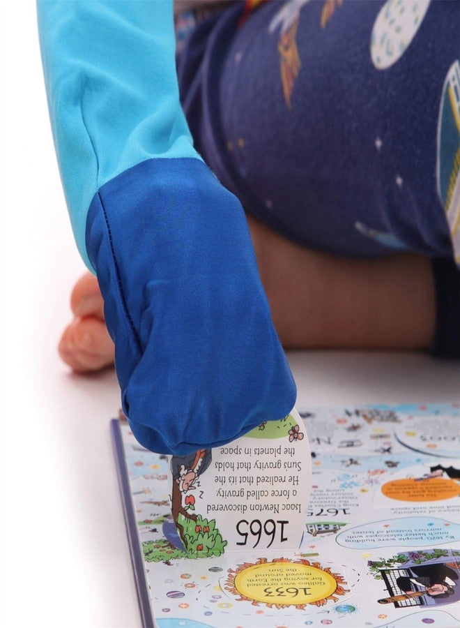 ScratchSleeves | Boys' Stay-On Scratch Mitts | Special Edition | Blue (Kingfisher, 5-6 years (wingspan 44-47 inches)) - Image 5