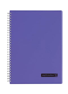 Maruman Sept Couleur A4 Size Spiral Notebook Purple Cover  - Image 1