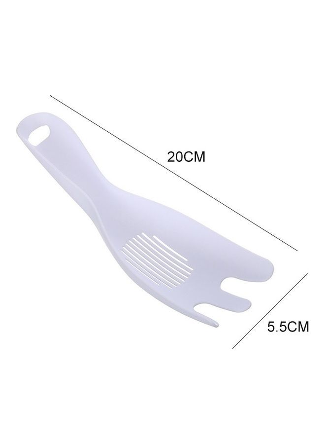 NIBEMINENT 10-Piece Household Multifunctional Washing Spoon White 20 x 5.5cm - Image 2