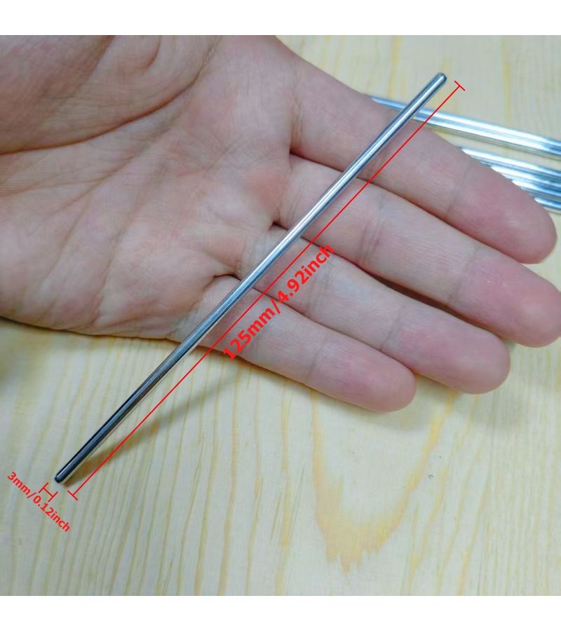 10 Pcs Set Hardware Axles Three Sizes 100mm 3mm OD - Image 5